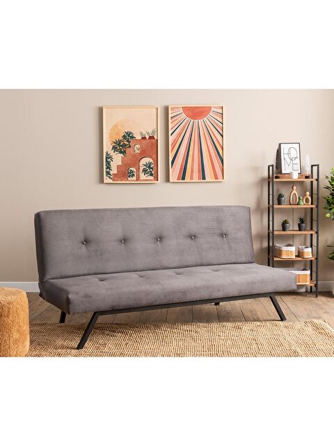 Pafu Zola Üçlü Yataklı Koltuk - Soho Gri