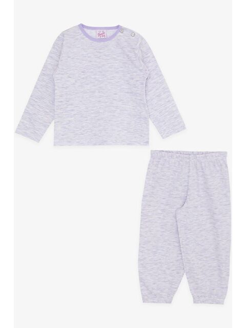 Breeze Kız Bebek Pijama Takımı Desenli Açık Lila (9 Ay-1.5 Yaş) - S000370656-23370