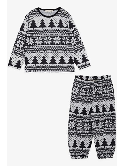 Breeze Erkek Bebek Pijama Takımı Çam Ağacı Desenli Karışık Renk (9 Ay) - S000370671-23173