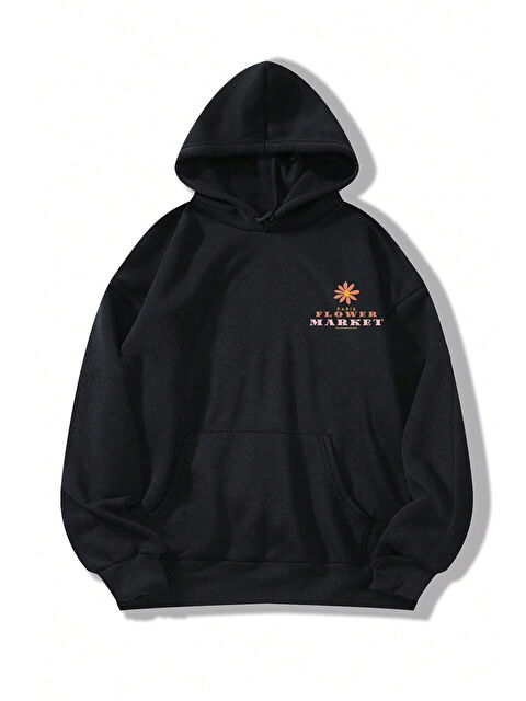 uyguntarz Flower Baskılı Oversize Sweatshirt - S000265673-19351
