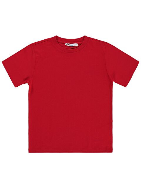 Civil Boys Basic 6-9 Yaş Tişört - Kırmızı