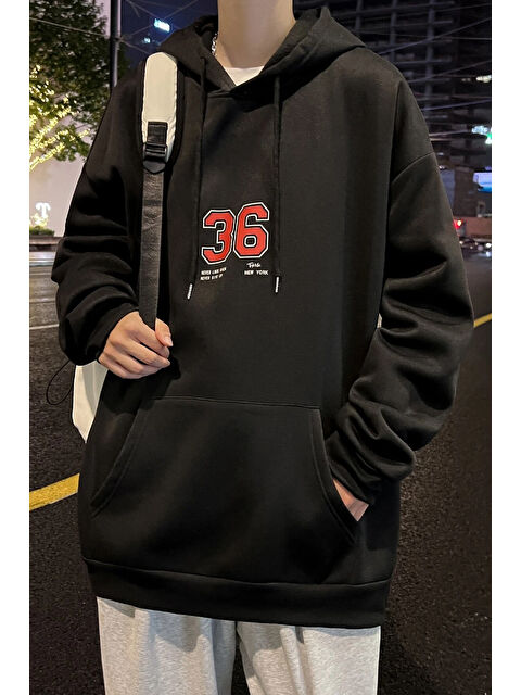 uyguntarz 36 Brooklyn Baskılı Oversize Sweatshirt - S000265348-19351