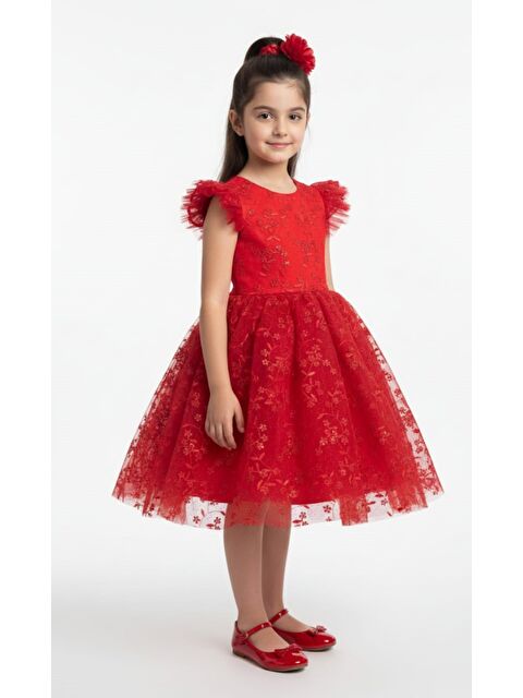 Mnk Baby & Kids Narince Kız Çocuk Abiye Elbise M00778 - S000487791-20045