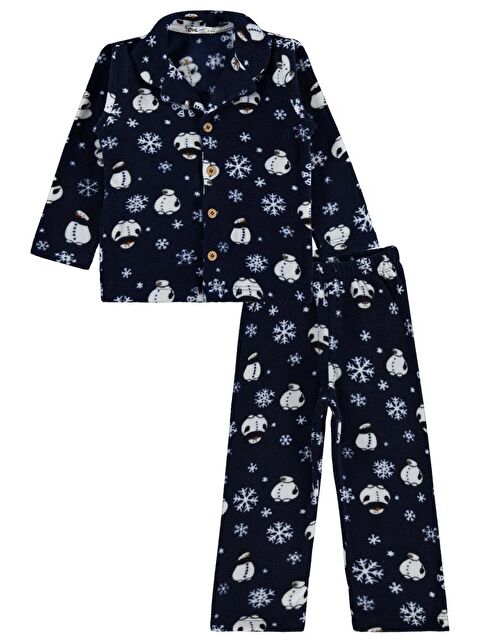 Civil Boys Kardan Adam Baskılı 2-5 Yaş Pijama Takımı - Lacivert 5-6 Yaş - S000487798-21164