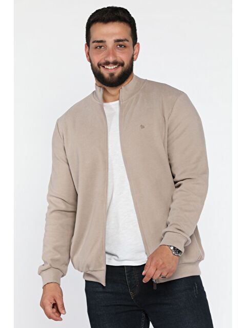 Mishar İtalia Selanik Kumaş Fermuarlı Erkek Sweatshirt - S000469958-19928