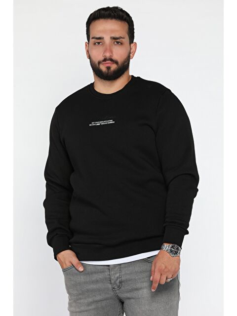 Mishar İtalia Üç İplik Şardonlu Baskılı Erkek Sweatshirt - S000469962-19351