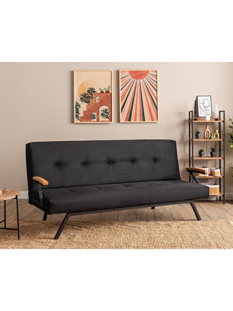 Pafu Zven Üçlü Yataklı Koltuk - Soho Siyah