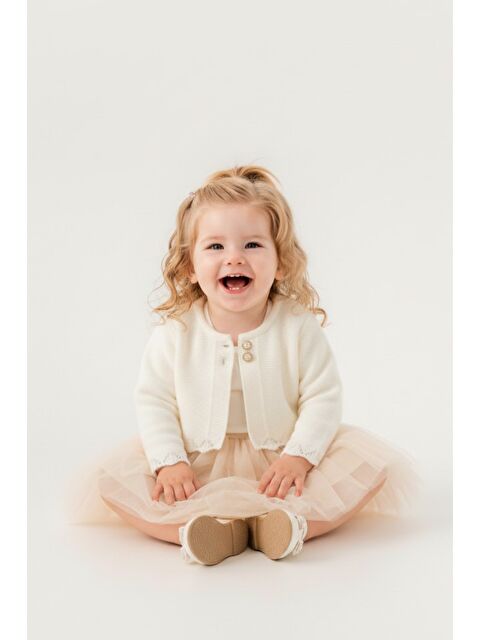 Mnk Baby & Kids Triko Bolerolu Kız Bebek Elbise M00772 - S000487801-19966