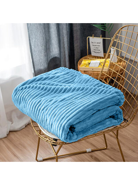 Mulberry Tek Kişilik Fitilli Yumuşak Dokulu Tv Battaniye 120x170 cm