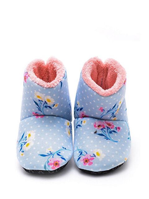 First Step Çiçek Dijital Baskılı Mavi Ev Botu-F-825 - S000112640-17234