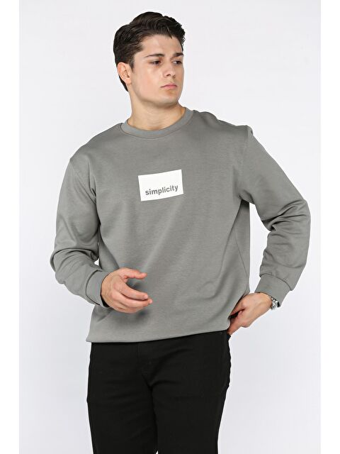 Mishar İtalia Bisiklet Yaka Double Face Erkek Sweatshirt - S000469963-33408