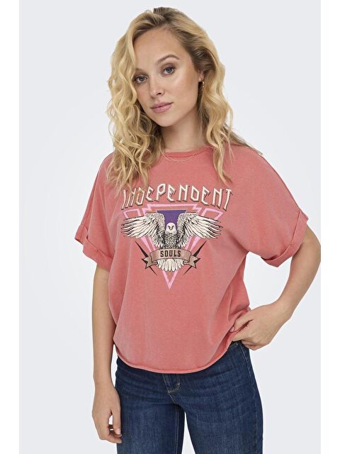 Only Onllucy Pamuklu Regular Fit Kadın T Shirt 15316637 - S000226291-20027