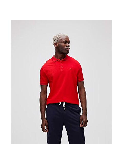 Bad Bear Stark Erkek Kırmızı Polo Yaka  Spor Tişört