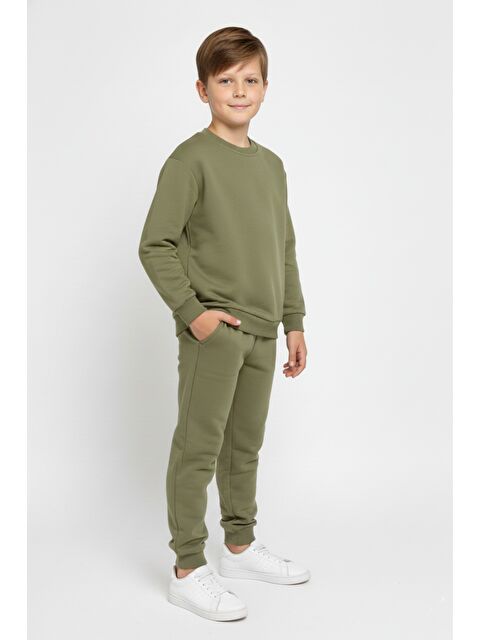 Mnk Baby & Kids Basic Cepli Kız-Erkek Mevsimlik Çocuk Eşofman Takımı M00776 - S000487802-18194