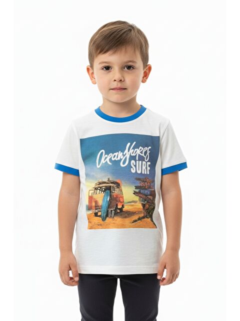 Toontoykids Erkek Çocuk Surf Baskı Tişört