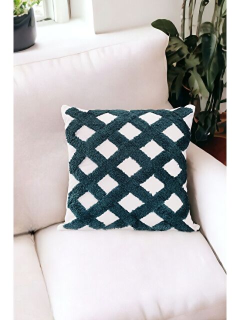 Asdiva Punch Tasarımlı Bohem Desenli Dekoratif Kırlent Kılıfı 45x45 Cm Etnik Otantik Panç - S000346662-37467