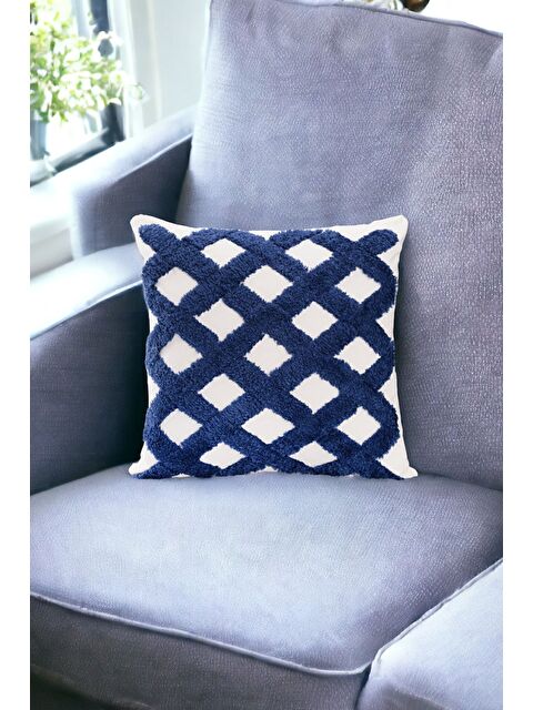 Asdiva Punch Tasarımlı Bohem Desenli Dekoratif Kırlent Kılıfı 45x45 Cm Etnik Otantik Panç - S000346662-37341