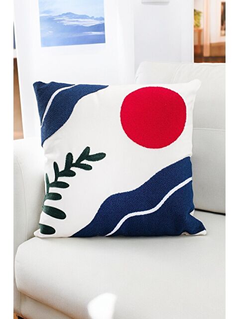 Asdiva Bohem 45x45 Özel Tasarım Punch Panç Süzene Desen Dekoratif Kırlent Kılıfı modern - S000346662-37494