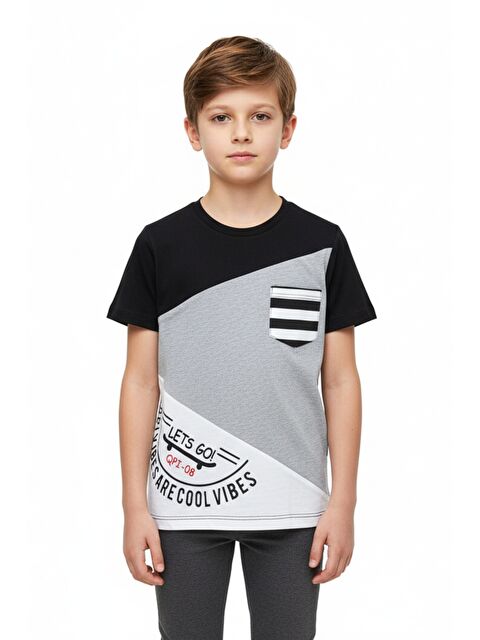 Toontoykids Erkek Çocuk Garnili Cepli Tişört