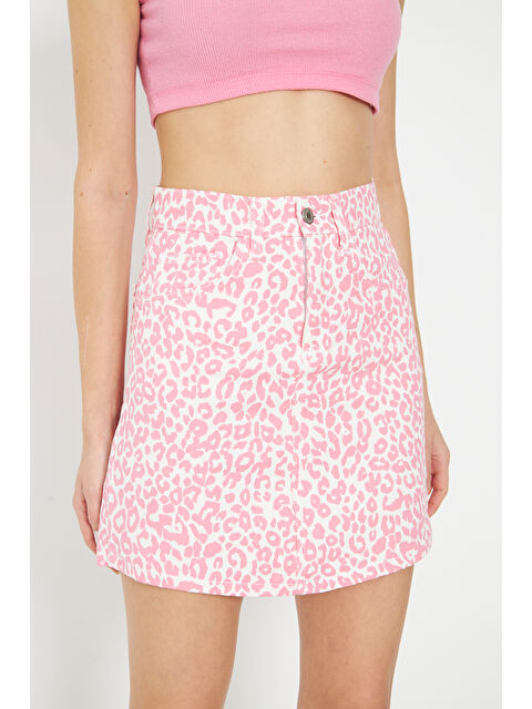 Comstar Leopar Desenli Mini Jean Etek - S000300197-20024