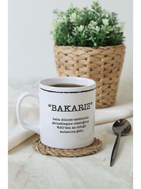 Keramika Bakarız Silindir Kupa 10 Cm - S000207546-20063