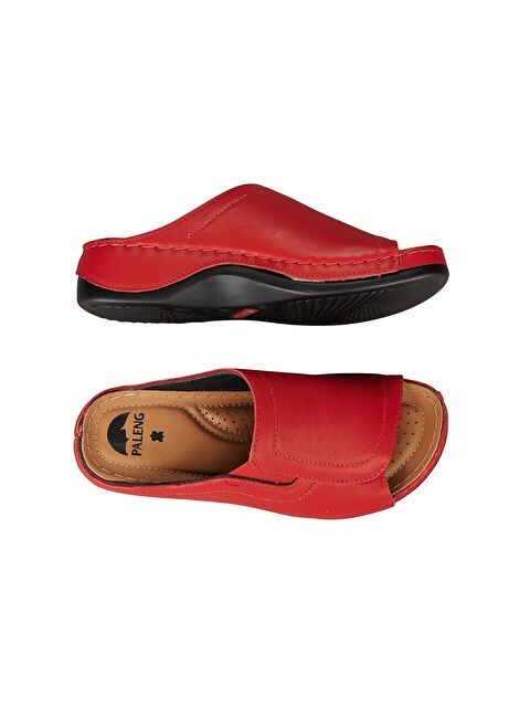 Paleng Kadın Ayarlanabilir Hakiki Deri Terlik - S000181057-20045