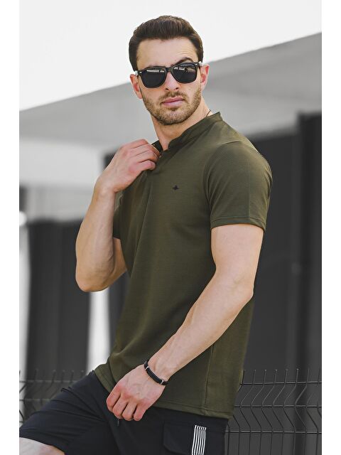 Oksit Dino V Hakim Yaka Petek Kumaş Erkek Tişört - S000124941-18547