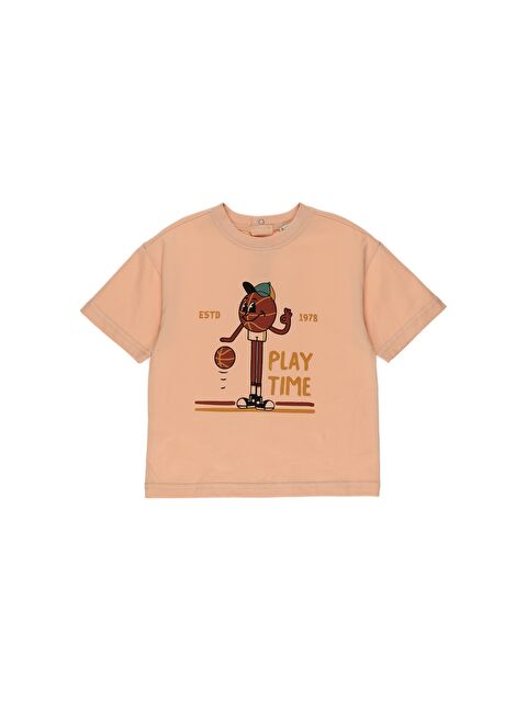 Panço Erkek Çocuk Baskılı Kısa Kollu Tişört - S000258023-24085