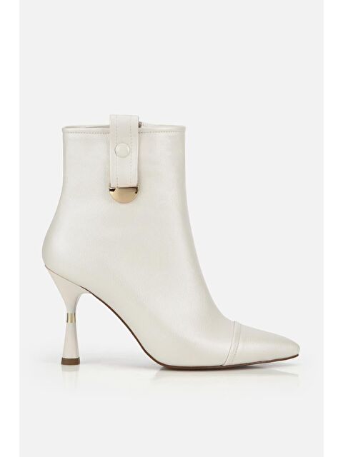 Yaya By Hotiç Kadın Kemik Dikiş Detaylı Gold Detaylı Tokalı İnce Topuklu Bot - S000495194-3162