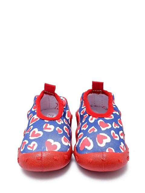 First Step Red Love Kaydırmaz Havuz ve Deniz Ayakkabısı Kırmızı-Lacivert-F-482 - S000112647-20045