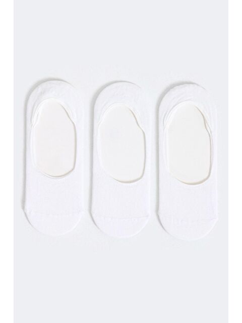 Katia And Bony 3'Lü Paket Basic Erkek Görünmez Çorap Beyaz/Beyaz/Beyaz - S000152545-20063