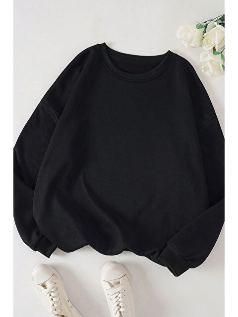 uyguntarz Unisex Let's Baskılı Bisiklet Yaka Sweatshirt - S000269093-19351