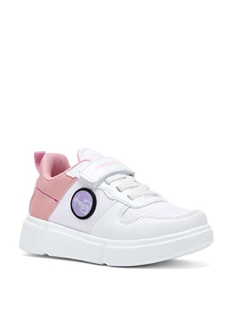 TONNY BLACK Çocuk Unisex Beyaz Şeker Rahat Kalıp Cırtlı Ayakkabı - S000125199-37226