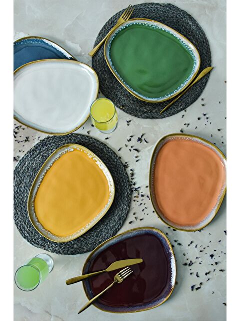 Keramika Shizen Mix Tetra Servis Tabağı 30 Cm 6 Adet - S000156837-23173