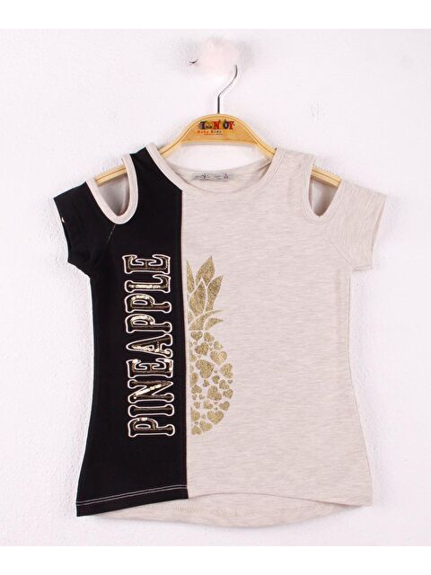 Toontoykids Kız Çocuk Pineapple Nakış Tişört - S000250378-1358