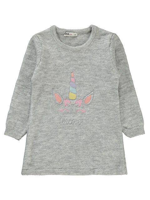 Civil Kız Çocuk Elbise 2-5 Yaş Gri - S000283813-20600