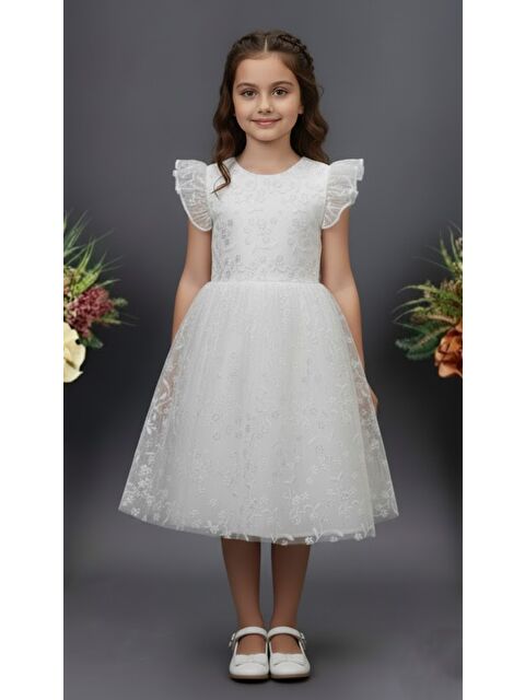 Mnk Baby & Kids Narince Kız Çocuk Abiye Elbise M00778 - S000487791-20063