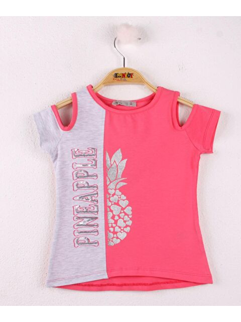 Toontoykids Kız Çocuk Pineapple Nakış Tişört - S000250378-18686
