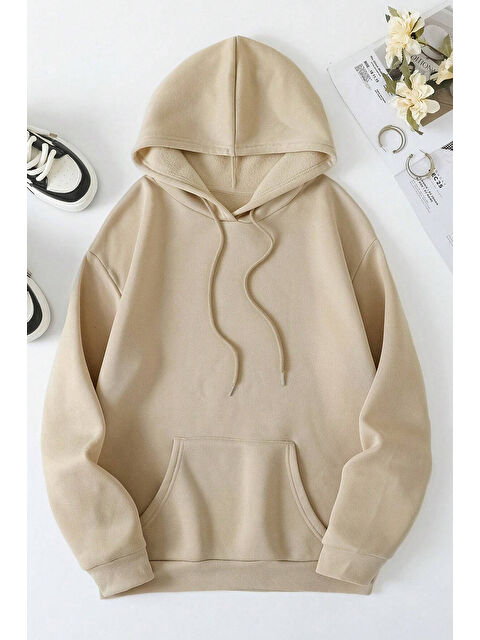 uyguntarz Faith Over Baskılı Oversize Sweatshirt - S000267814-19928