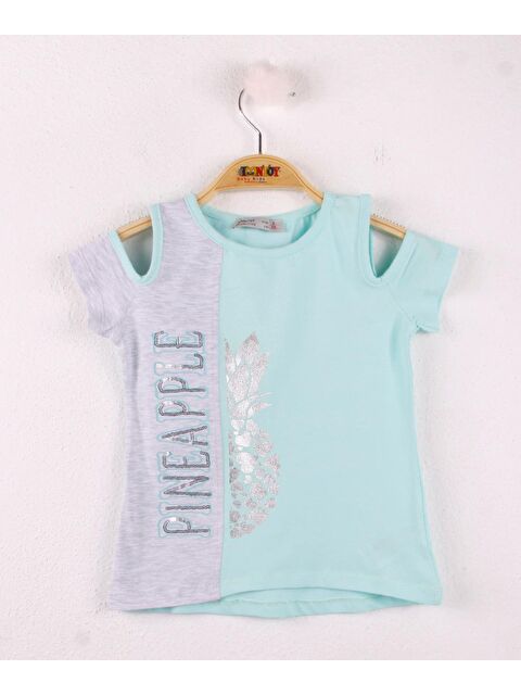 Toontoykids Kız Çocuk Pineapple Nakış Tişört - S000250378-1180