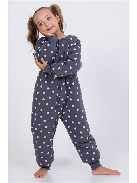 Cantoy Kız Erkek Çocuk Kalın Elyaf Dolgulu Premium Kalite 2.5 Tog Desenli Uyku Tulumu - S000265671-37188