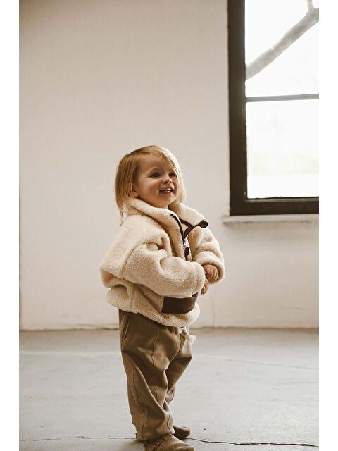 Oh La La Koala For Little Ones Bej Wellsoft Yarım Fermuar Çocuk Mont 1-6 Yaş - S000487817-19928