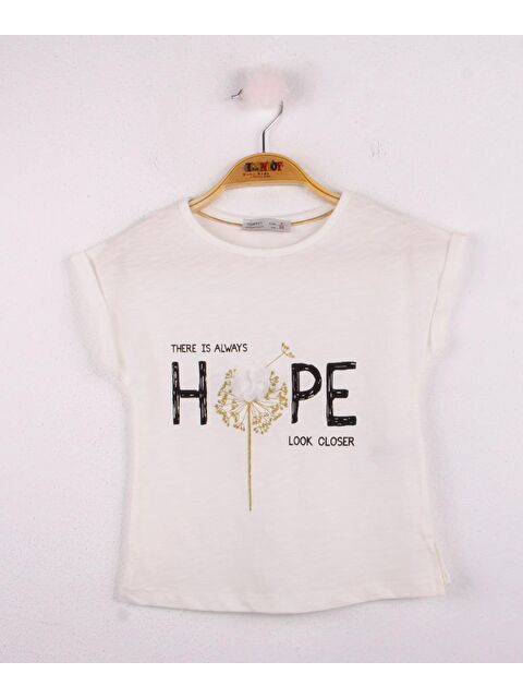 Toontoykids Kız Çocuk Hope Baskılı Tişört - S000250379-19965