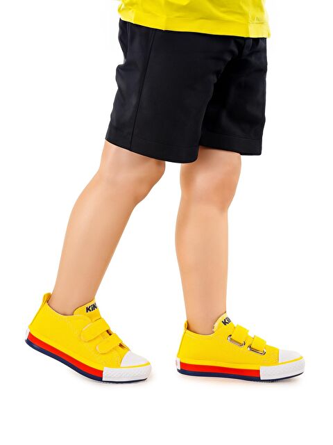 Kiko Kids Linen Cırtlı Erkek Çocuk Keten Spor Ayakkabı - S000215442-20072