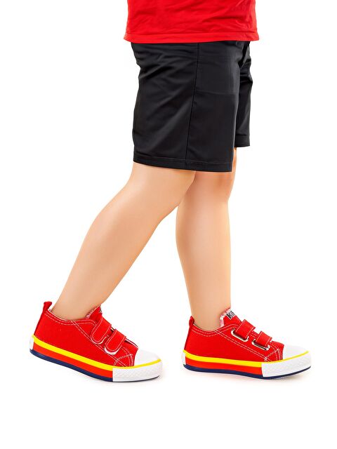 Kiko Kids Linen Cırtlı Erkek Çocuk Keten Spor Ayakkabı - S000215442-20045