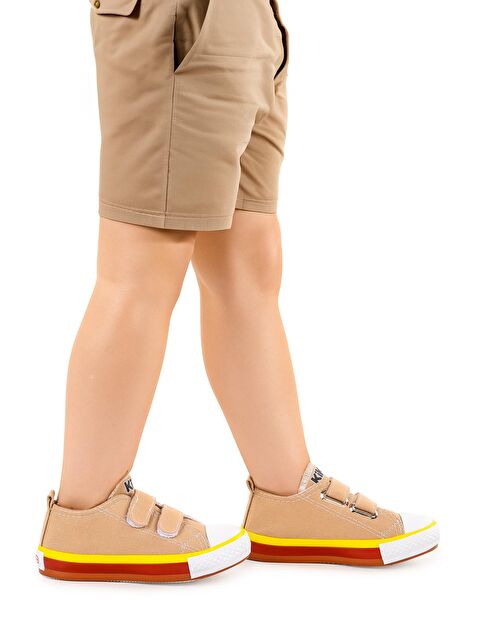 Kiko Kids Linen Cırtlı Erkek Çocuk Keten Spor Ayakkabı - S000215442-19928