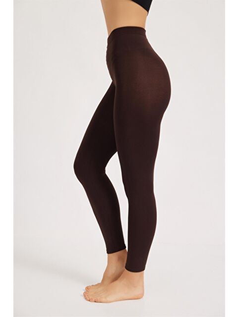 Katia And Bony Kadın Şardonlu Ayaksız Külotlu Çorap Kahverengi - S000134389-19413