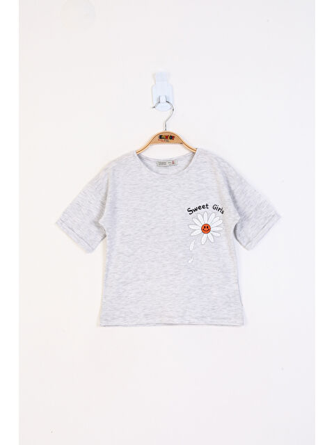 Toontoykids Kız Çocuk Baskılı Tişört