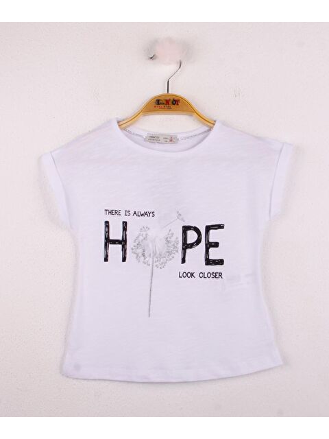 Toontoykids Kız Çocuk Hope Baskılı Tişört - S000250379-20063