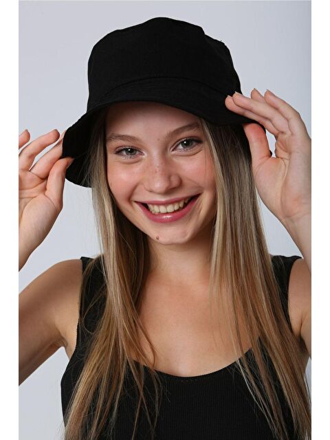 Luminos Butik Kadın Siyah Bucket Şapka - S000210632-19351